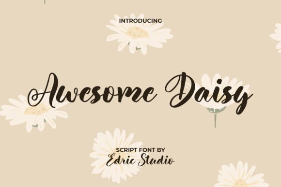 Awesome Daisy: A Script Font with Natural Charm for Every Brand