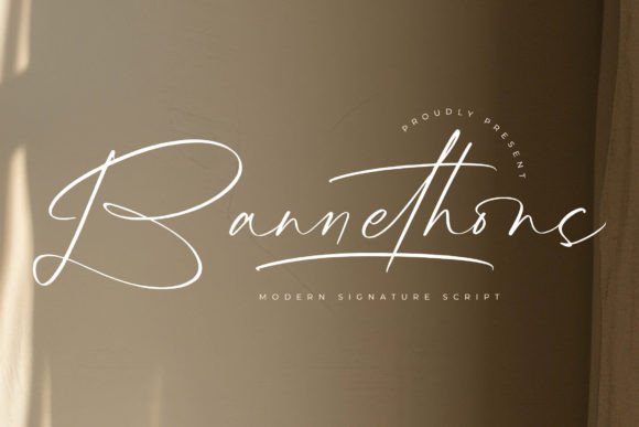 Bannethons: Modern Script for Luxury Branding