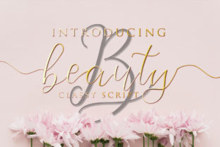Beauty Flowers: Where Floral Elegance Meets Script Typography