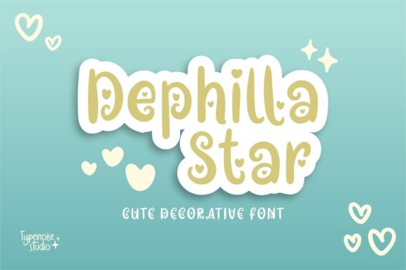 Dephilla Star: A Playful Font for Joyful Designs