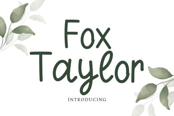 Fox Taylor: Crafting Authenticity with a Handwritten Script Font