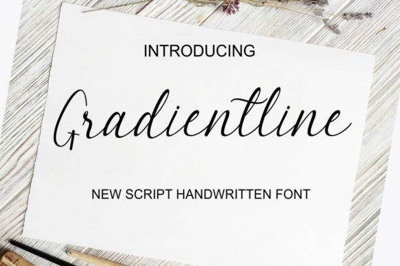 Gradientline: The Modern Script Font for Dynamic Branding