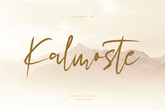 Kalmoste: The Brush Script for Modern Branding