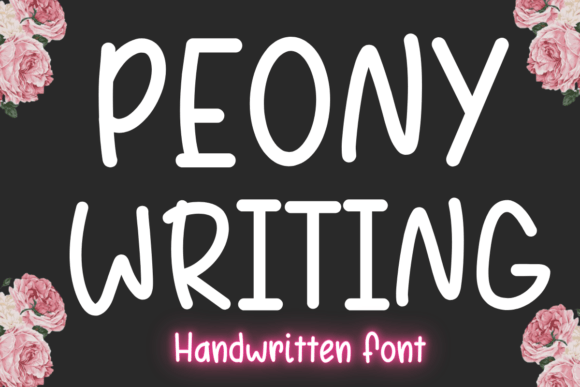 Peonywriting: A Script Font with Genuine Grace