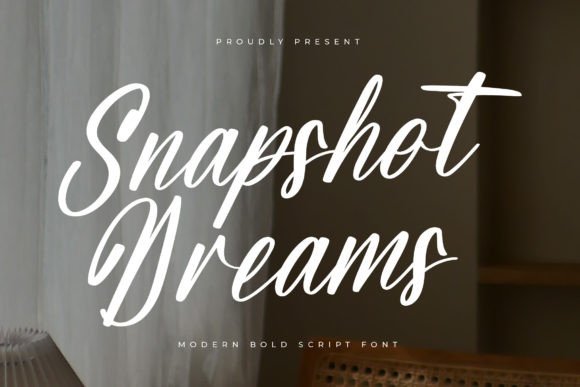 Snapshot Dreams: A Modern Script Font for Elevated Branding