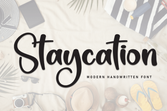 Staycation: The Script Font That Feels Like a Handwritten Love Letter