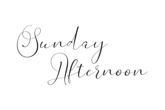 Sunday Afternoon: A Creative Script Font for Authentic Projects