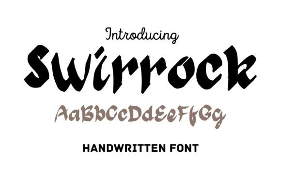 Swirrock: The Handwritten Font with Bold Energy