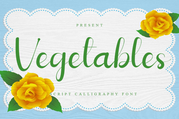 Vegetables: A Refined Script for Modern Brand Identity