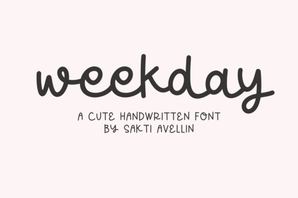 Weekday Font: The Handmade Script with Whimsical Charm